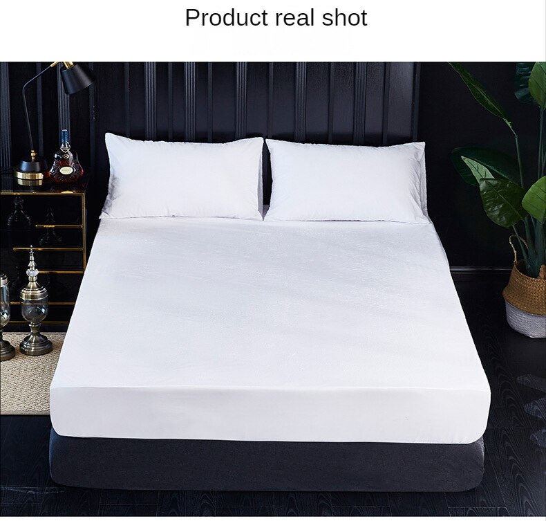 Waterproof Mattress Protector Beds Cover for Kids Adults Flat and Fit Lightweight Soft Sheets Bedspread on The Bed