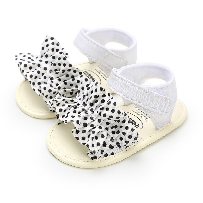 Baby Girls Sandals Toddler Anti-Slip Bow Shoes Sandals Baby Soft Soled First Walkers 0-18M: B / S