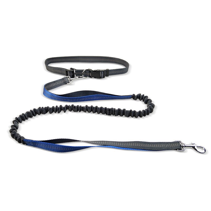 Handsfree-juoksu kävely lemmikkikoira lyijy heijastin säädettävä pentu koiran talutushihna koirille ketju lemmikit koirat tarvikkeet correa perro: Sininen