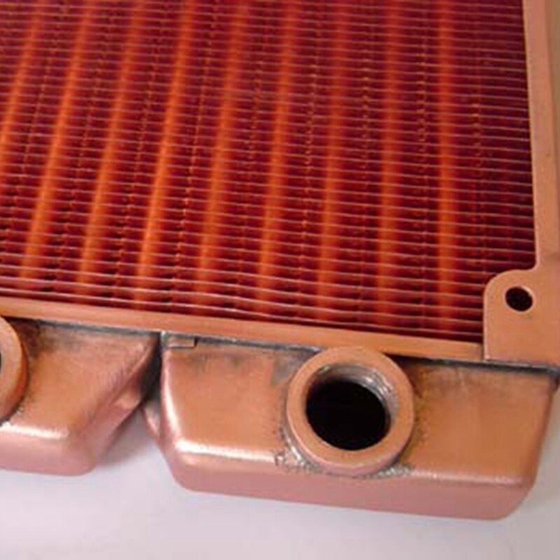 G1/4 inch 120mm volledige rode koperen radiator waterkoeling radiator geschikte computer waterkoeling koellichaam geschikt voor 120mm ventilatoren 21mm