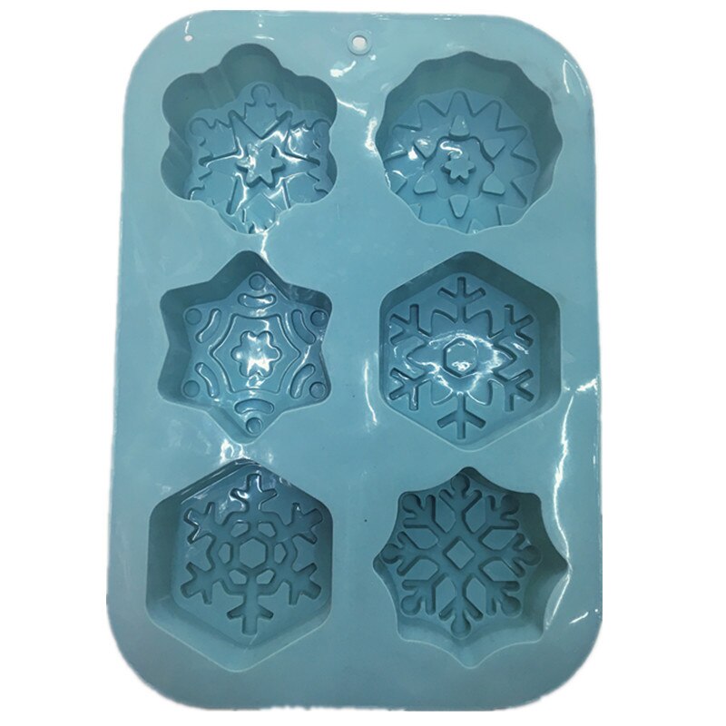 3D Silicone moule flocon de neige chocolat bonbons Jello savon moule gâteau décoration outils Fondant moules cuisine pâtisserie cuisson moules