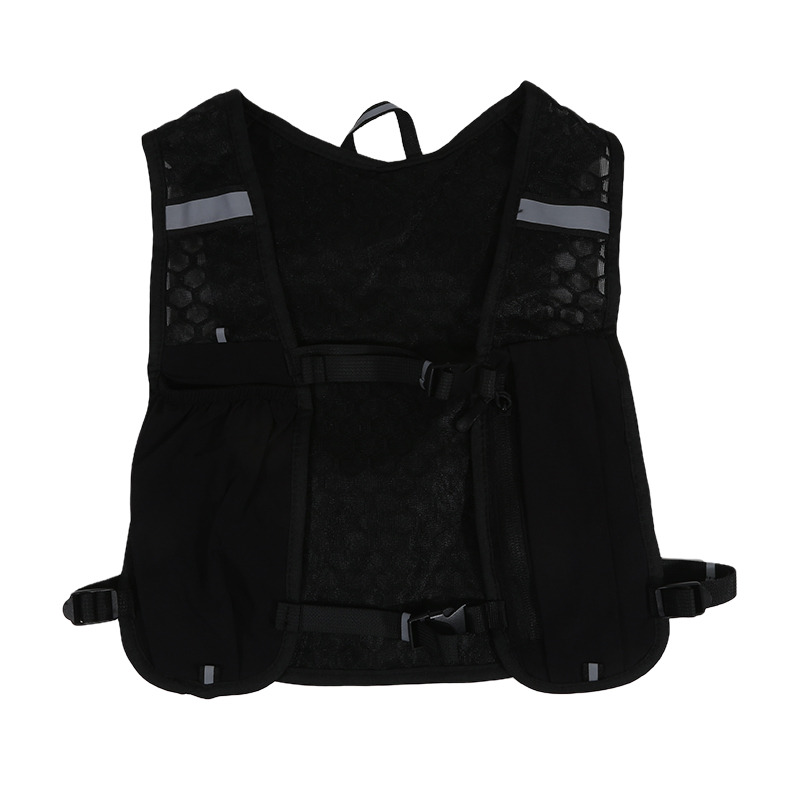 Running Hydraterend Vest Rugzak Ultralight Hydratatie Joggingvest Heren Ademend Marathon Fietstas Waterfles 500ML: witte kleur