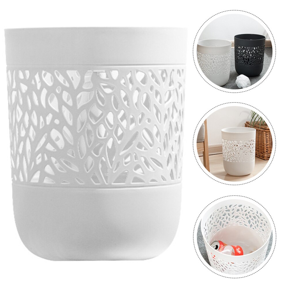 1pc Simple Waste Paper Basket Bin Household Garbage Recycling Container