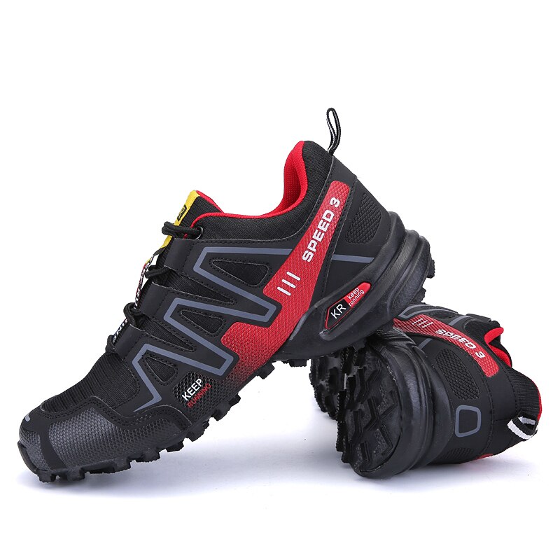 Golfsko til mænd størrelse 39-47 slidstærke skridsikre mænd golfsko snøre gummi gym sneakers