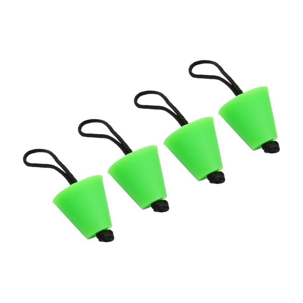 4Pcs Kajak Opblaasbare Boot Kano Afvoer Gaten Siliconen Scupper Pluggen Stopper: green