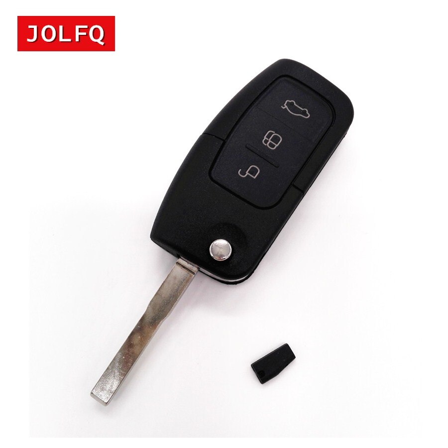 Big 3 Button Remote Key + remote + transponder 4D63 4D60 Chip FOR FORD Focus Mondeo TRANSIT car key