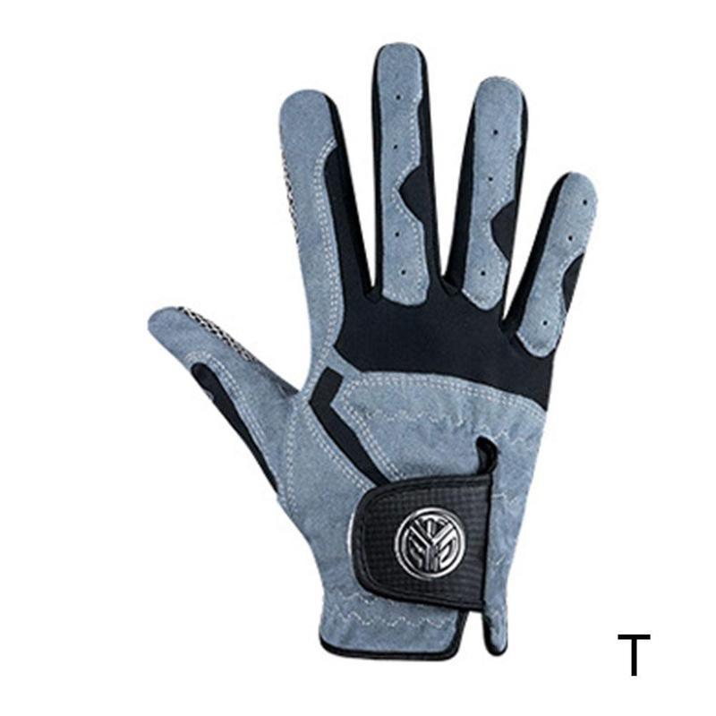 1Pcs Golf Handschoen Men's Links Rechterhand Super Zacht Ademend Fiber Antislip Korrels Slijtvast Handschoen golf Accessoires: t