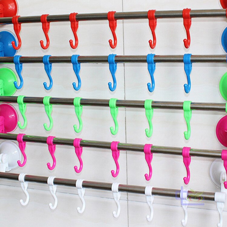 Køkken dual-purpose rustfrit stål stang multi krog styrke suger håndklædeholder opbevaringshylde: Default Title