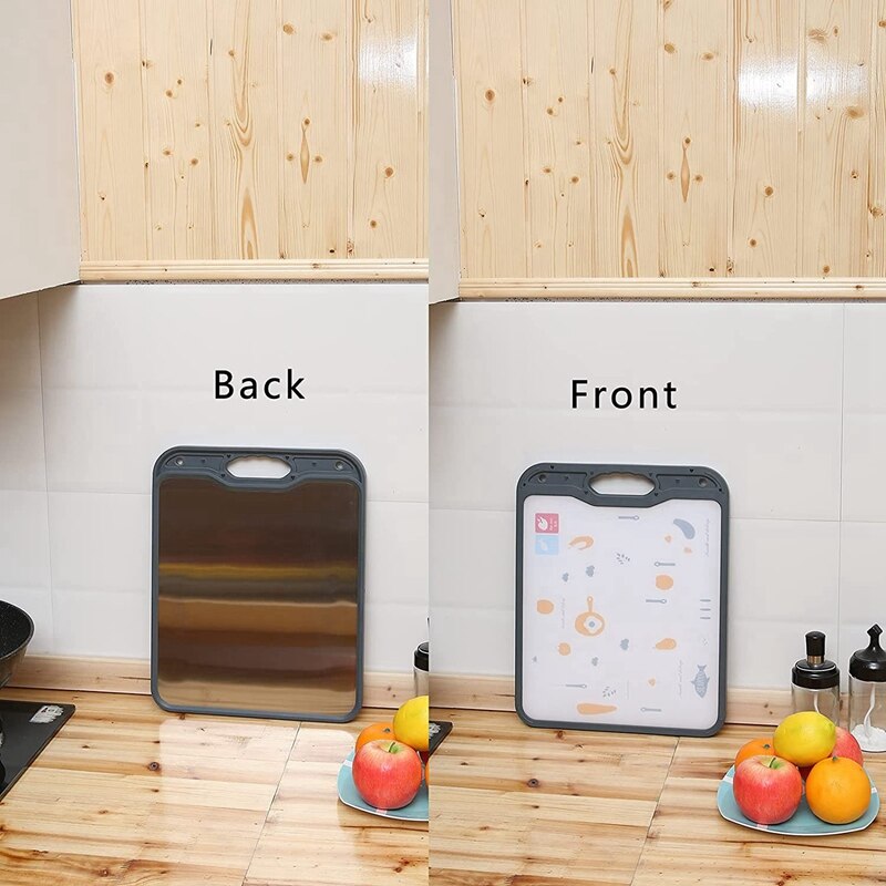 Stainless Steel Cutting Board Kitchen Double-Sided Dual-Purpose Vegetable Meat And Fruit Cutting Board