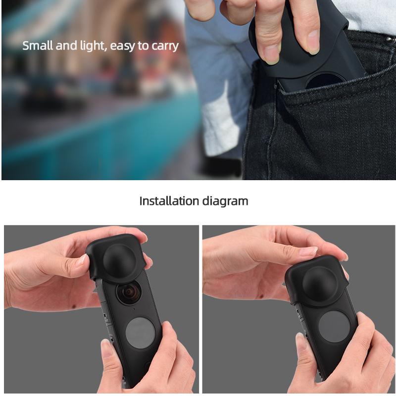 Voor Insta360 Een X2 Case Lens Beschermhoes Siliconen Soft Cover Shell Stofdicht Len Cover Voor Insta 360 Een X2 accessoires