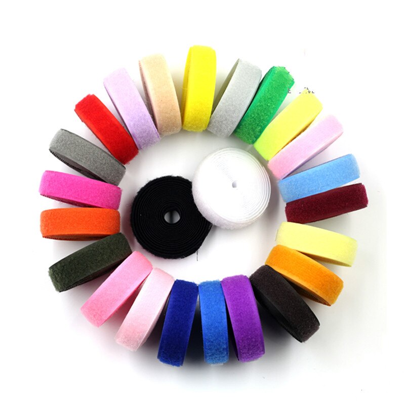 2cm wide DIY Hook and Loop No Adhesive Fastener Tape Nylon Button Sewing Garment Bags DIY Magic kneading Patch velcros