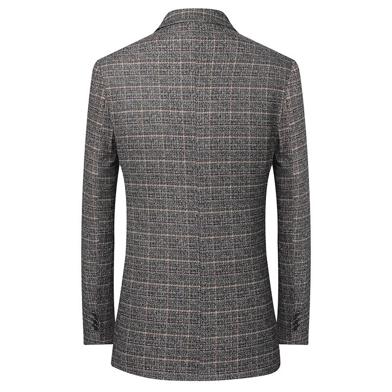 Bolubao herr kavaj märke brittisk stil bekväma tyger herr slim fit vild kostym bal galler kavaj hane