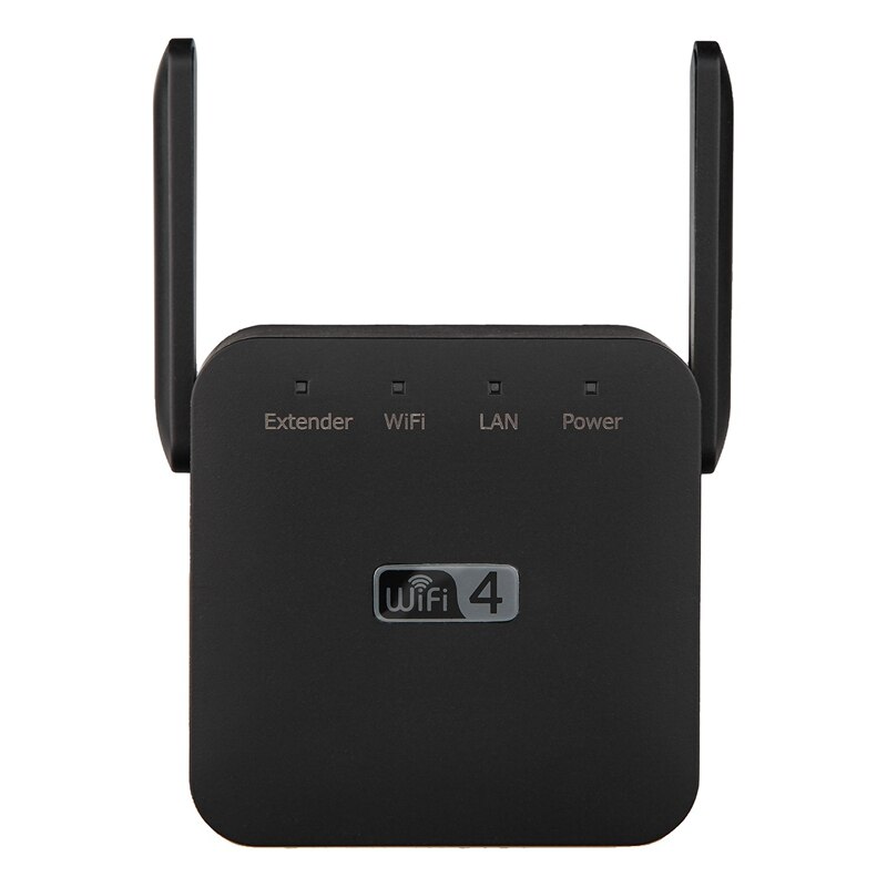 WiFi Signal Extender, Home 300 Mbps Wireless Repeater, WiFi Range Extender Signal Amplification Enhancer-Black