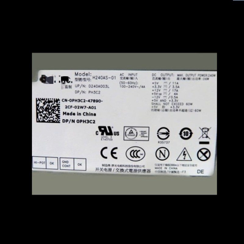 PSU For Dell OptiPlex 390 790 990 3010 7010 9010 SFF Power Supply 3WN11 L240AS-00 TXYM