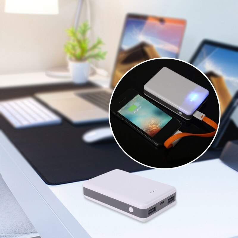 DIY Power Bank Kit Box Case 18650 Battery Charger with Dual USB Output Power Adapter for Mobile Phone Tablet Cellphone