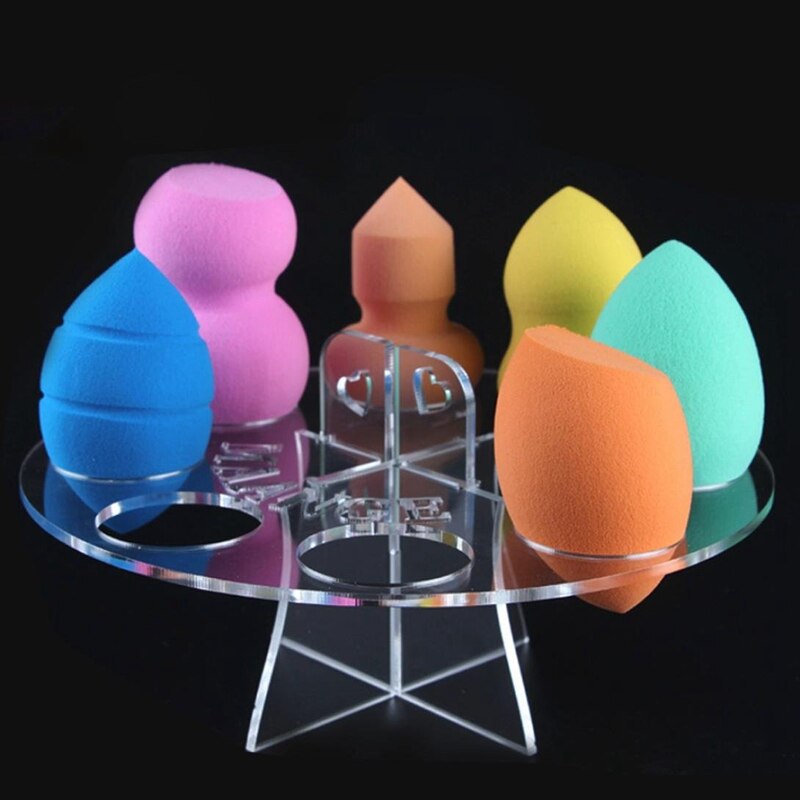Maange acryl lippenstift houder make-up organizer opbergdoos make-up spons puff organizer