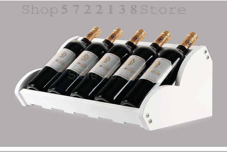 Europæisk massivt træ vinreol dekoration enkel træ vin display rack stue vin skab vin hylde kan være: 50 x 27 x 19cm 3