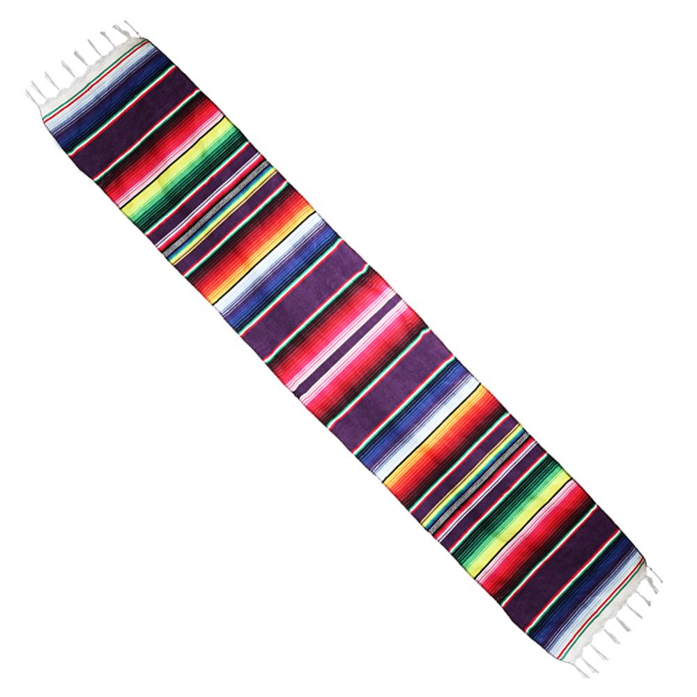 OurWarm Fiesta Thema Party Tafelloper Cinco de Mayo Celebration Party DIY Decoraties Mexicaanse Serape Katoenen Bruiloft Tablecoth: A