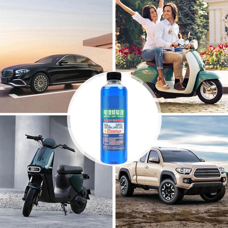 Solución líquida de restauración de batería, baterías de plomo y ácido, aditivo de batería líquida y limpiador de terminales para la salud de la batería