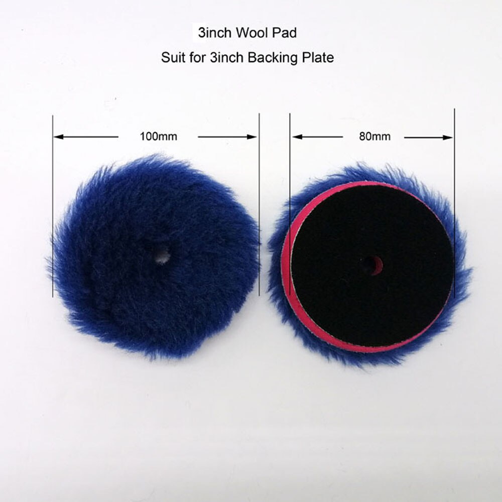 3/5/6Inch Wol Pad Voor Da Polijstmachine Zelfklevende Polijsten Pad Pong Haar Paars Wollen wiel Polish Pad Scratch Reparatie