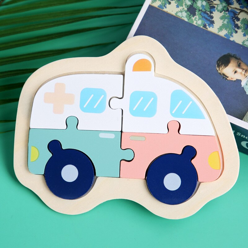 Kids Wooden Puzzles Macaron Colorful Animal Jigsaw Puzzle Toys For Toddler Puzzle Early Educational Toys For Child: 16