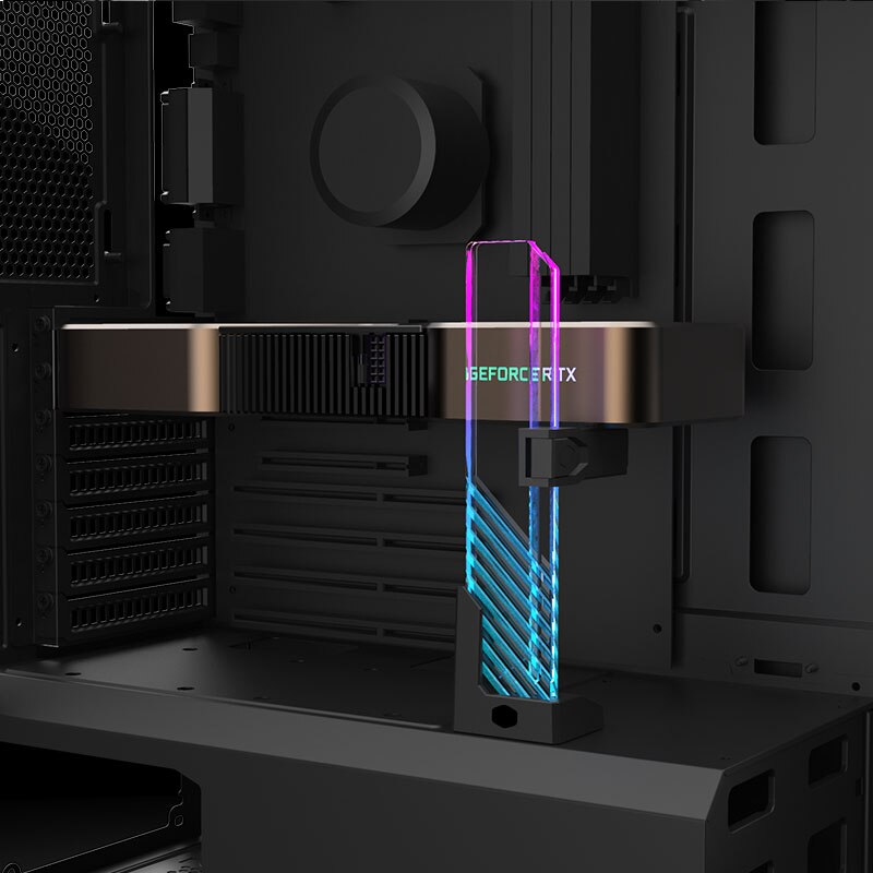 Cooler master argb gpu support bracket sync adresserbar rgb computer vga holder grafikkort support stativ