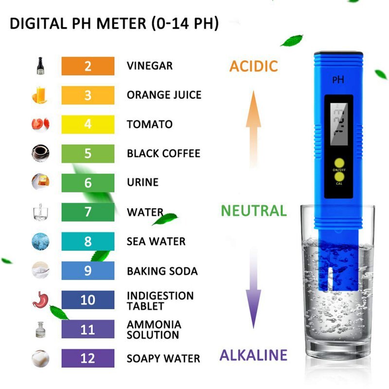 Digital PH Meter 0.01 PH High Precision Water Tester With 0-14 PH Measurement Range,PH Tester ,With ATC