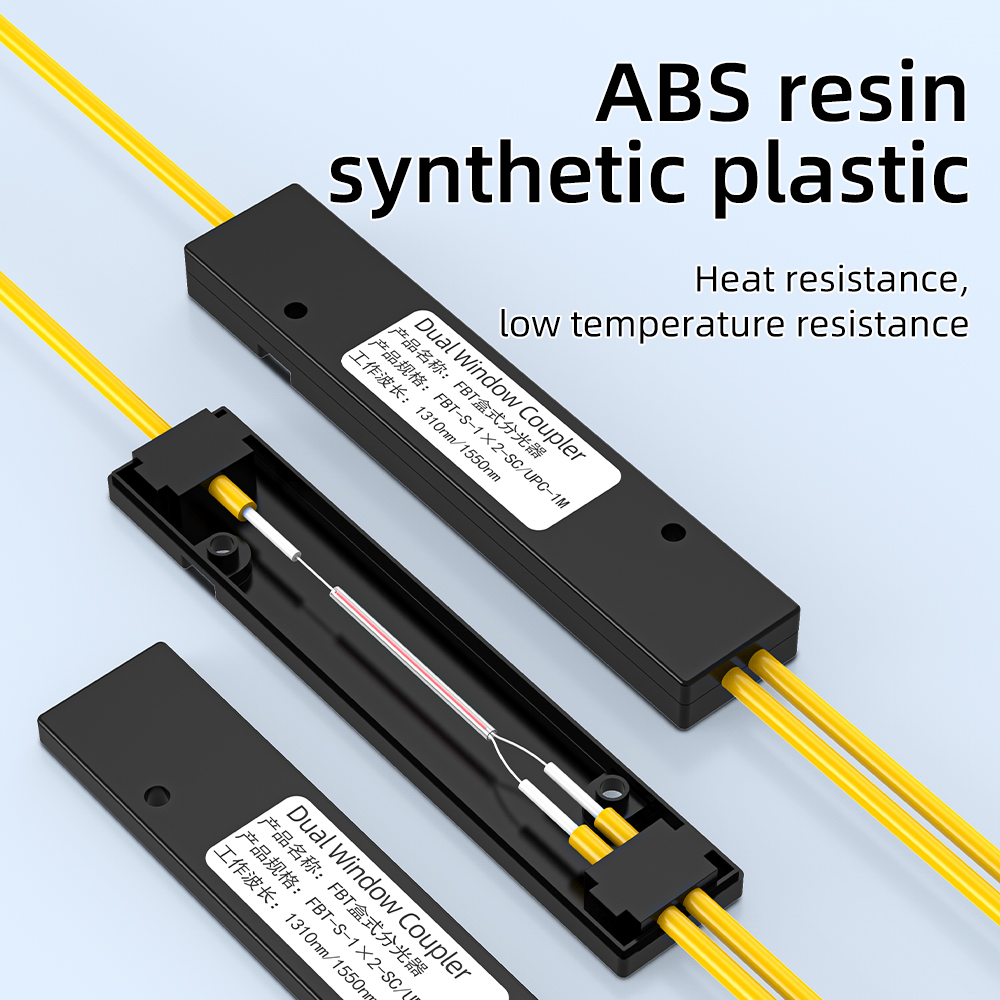 SAIVXIAN PLC Splitter SC A/UPC 1X2 PLC Singlemode Fiber Optische Splitter SC/UPC PCL Taper Type Splitter Computer Kabel Slee