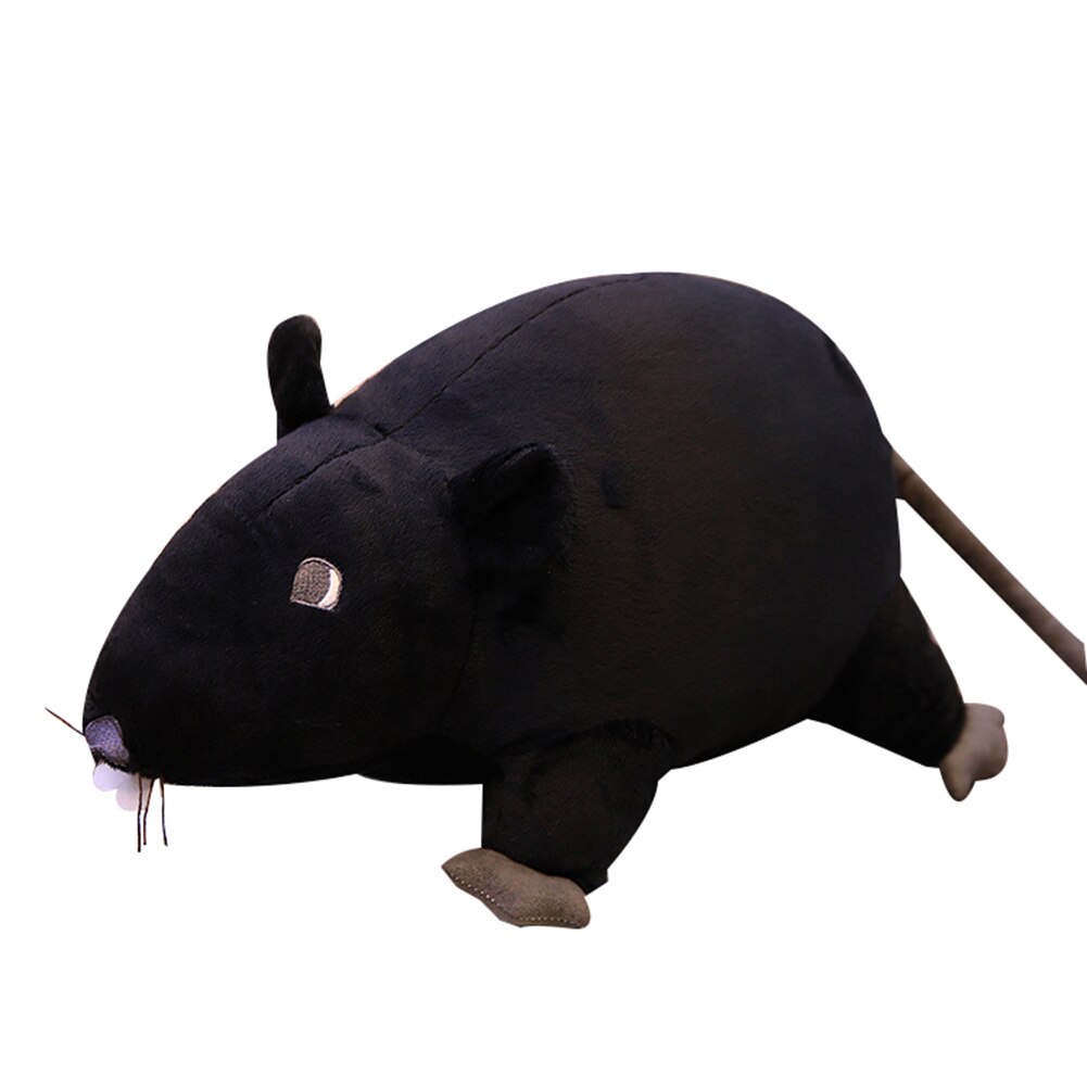 Simuleret plys legetøj 3d mus rotte dyr blød plys dukke legetøj sofa sofa hjem indretning år: Sort