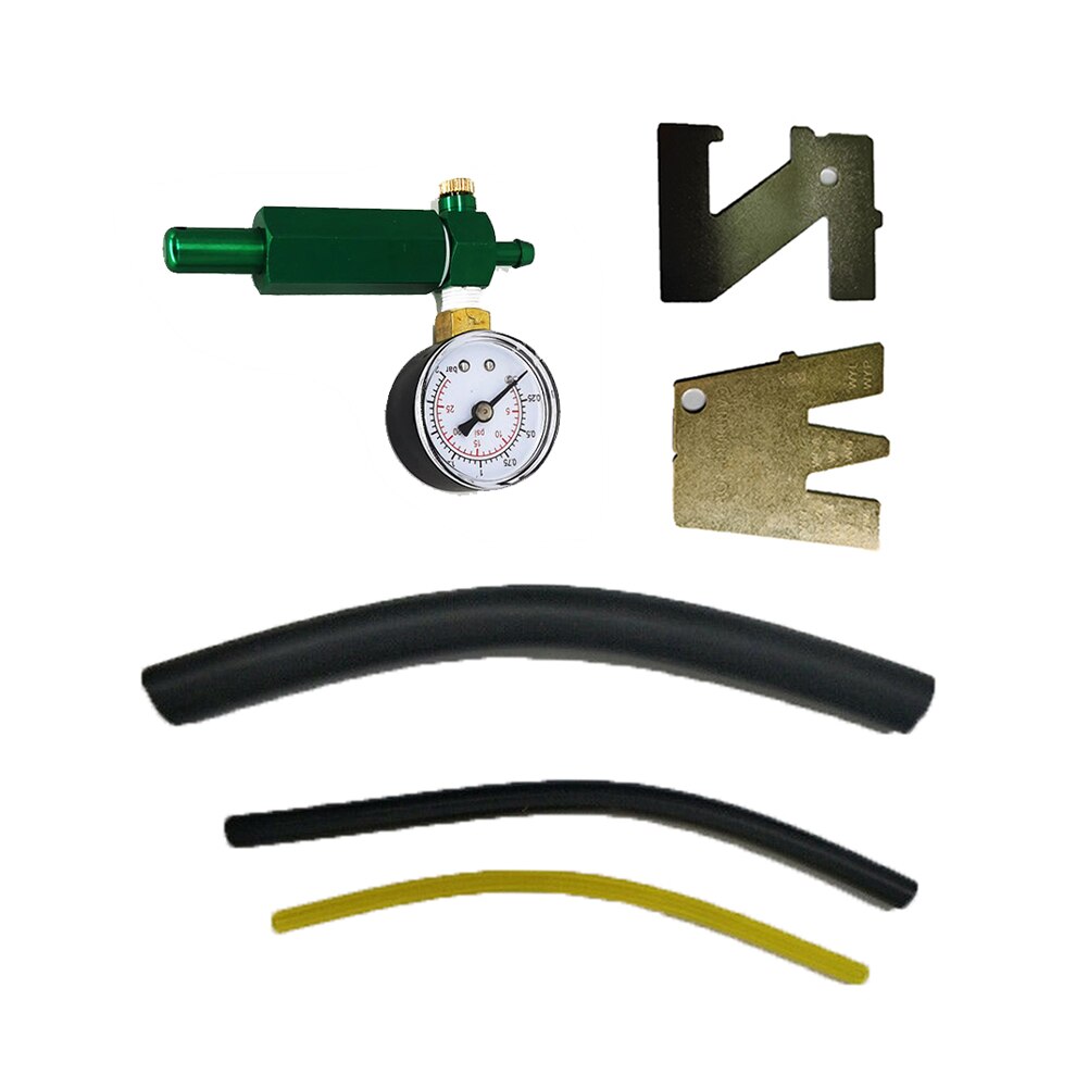 Pressure Gauge W/ Dial Carburetor Accessories Measuring Tester W/ 2 Regulator 3 Hose Kit Leak Repair Garden Tools Supplies