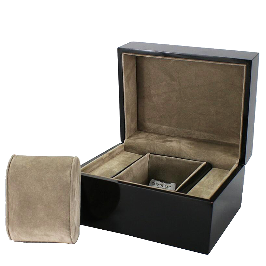 Black Watch Box Single Slot Watch Case Watch Box Organizer For Men Women