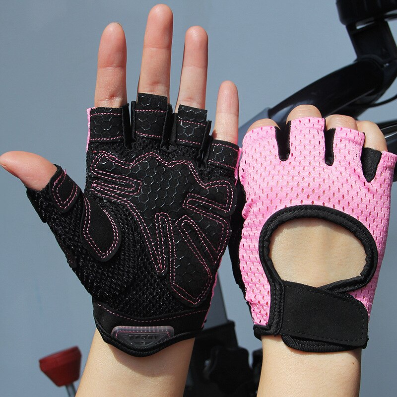 Gym fitness handschoenen power gewichtheffen dames heren workout bodybuilding halve vinger handbeschermer