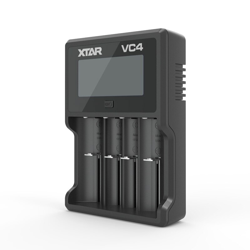 XTAR Battery Charger Set VC2 VC4 LCD Charger Micro-USB Powered 5V 2.1A 3.6V 3.7V 20700 21700 18650 Battery Charger XTAR VC2 VC4: VC4 / ONLY Charger