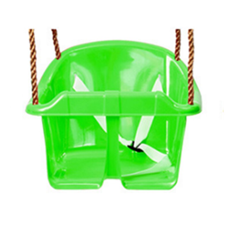 1-3 Y Baby Swing Chair Plastic Baby Safety Swing Seat Garden Backyard Outdoor Toys for Children Indoor Sports Baby Funny Seat: Green