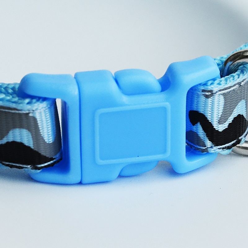1pc gato cachorro colar com sino camuflagem impressão pescoço cinta poliéster fivela ajustável gatinho filhote de cachorro pet trela acessórios animais