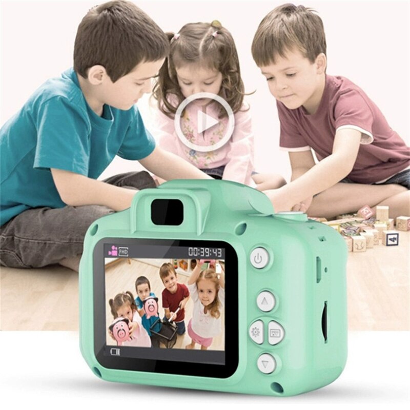 K2 MEGOGO Carton Children Camera 2 Inches 3264x2448 Pixels Fun Photo Shoot Rich Interesting Fun Sticker 1920x1080 Video Shooting