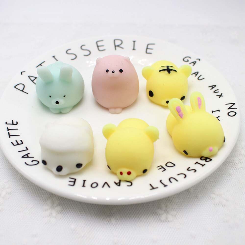 Leuke Dier Squishy Speelgoed Antistress Vent Bal Squeeze Mochi Decompressie Speelgoed Zachte Sticky Squishi Stress Fidget Speelgoed: 1pc Random Animal