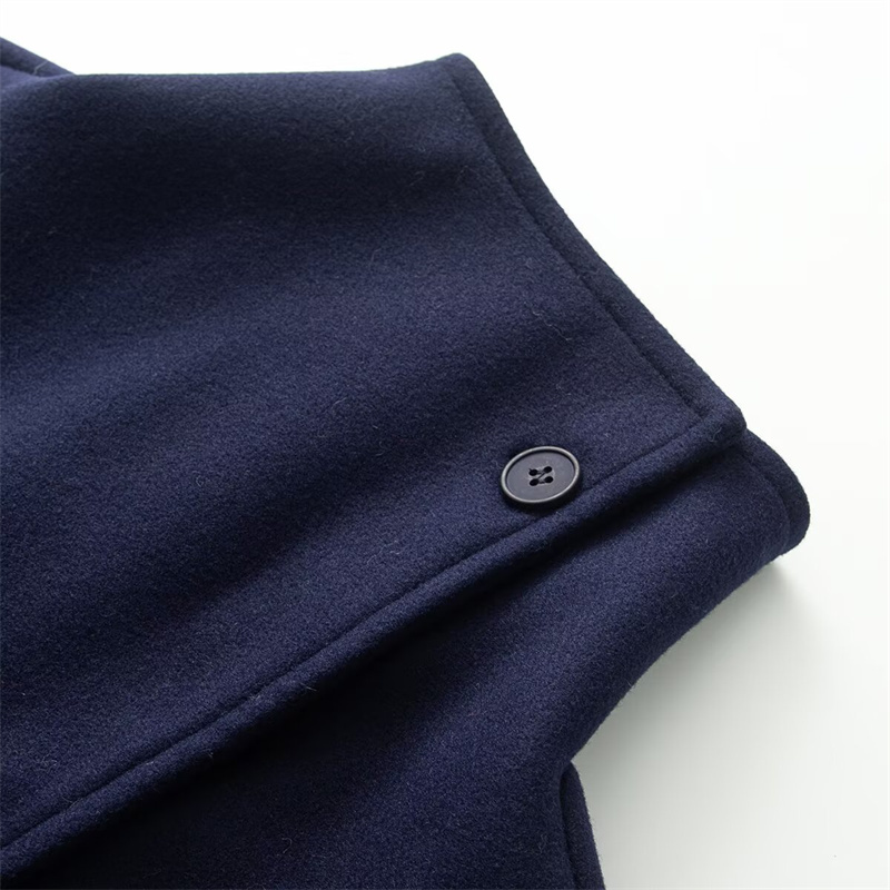 2026 Cappotto corto doppio petto versatile stile neutro elegante moda nuovo arrivo primavera 2026