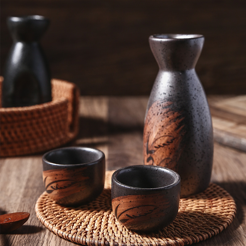 Japanese Sake Kettle Commercial House Wine Set Wine Bottle Separator Sake Cup Kiln Change Porcelain Wine Pot