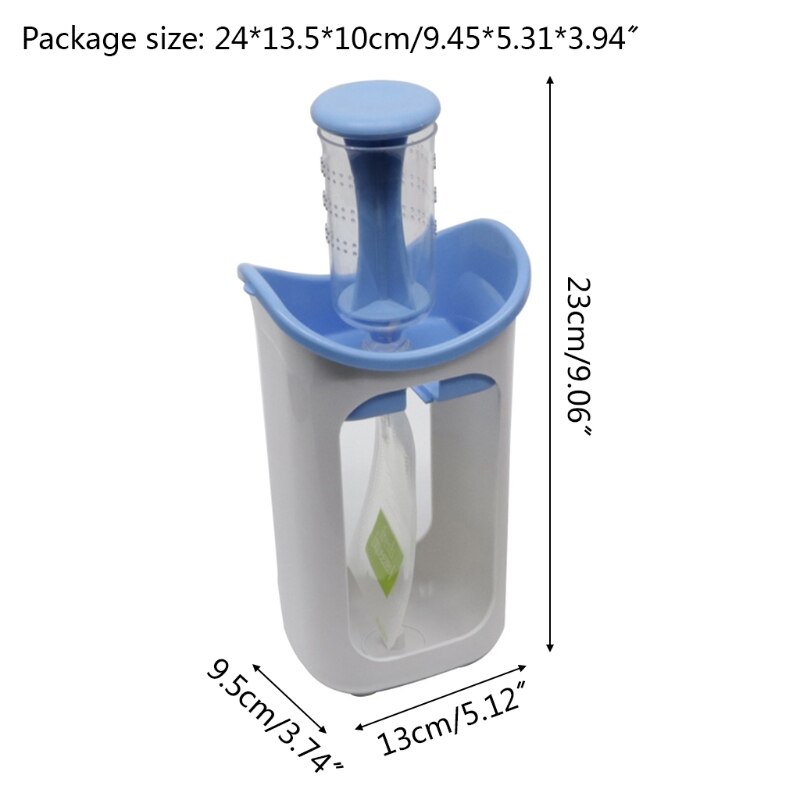 Squeeze estação de alimentos caseiro diy sacos dispensador de alimentos para bebê máquina de embalagem de armazenamento suco purê pacote de alimentação bolsas