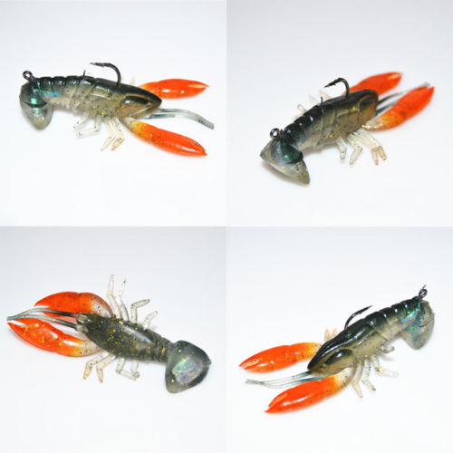 8cm 14g Soft Crawfish Shrimp Lobster Claw Bait Artificial Lure Swimbait O for Fishing enthusiasts