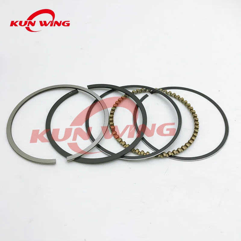 Kit de pasador de 13mm de anillo de pistón de 56,5mm para piezas de motor de motocicleta HONDA CG125 ZJ125 CG 125: Beige