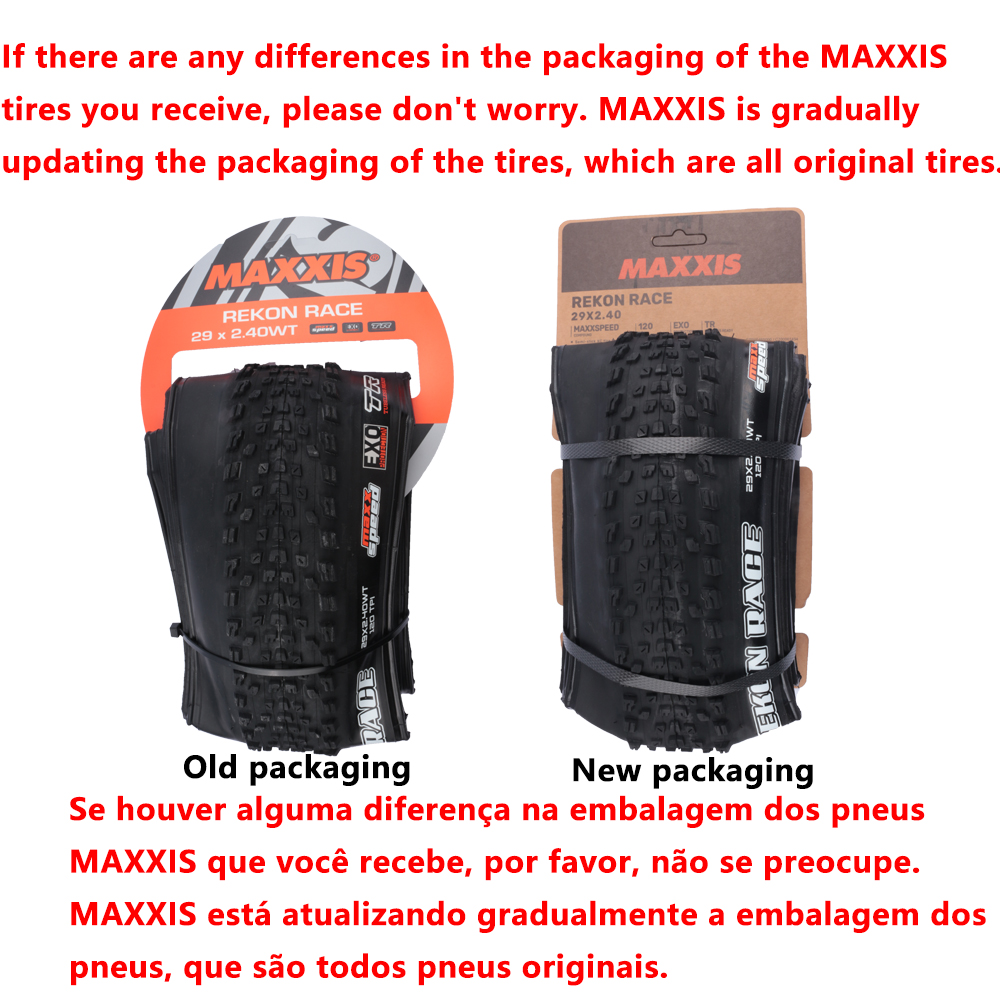 MAXXIS REKON RACE(M355RU)27.5x2.0/2.25/2.35 29x2.25/2.35/2.4WT/2.4 pneu pliant de vélo Anti-crevaison Fetus XC pour vtt