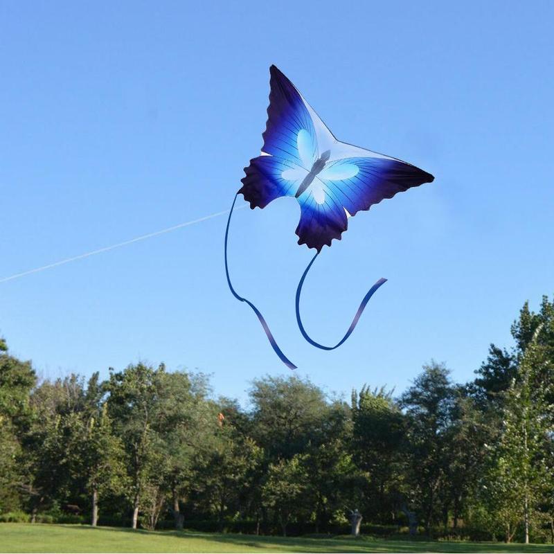 Vlinder Vlieger Met Staart Strip En 30 M Kite Lijn Creatieve Stereo Vliegers Makkelijk Te Vliegen Outdoor Sport Speelgoed Kinderen volwassenen Speelgoed