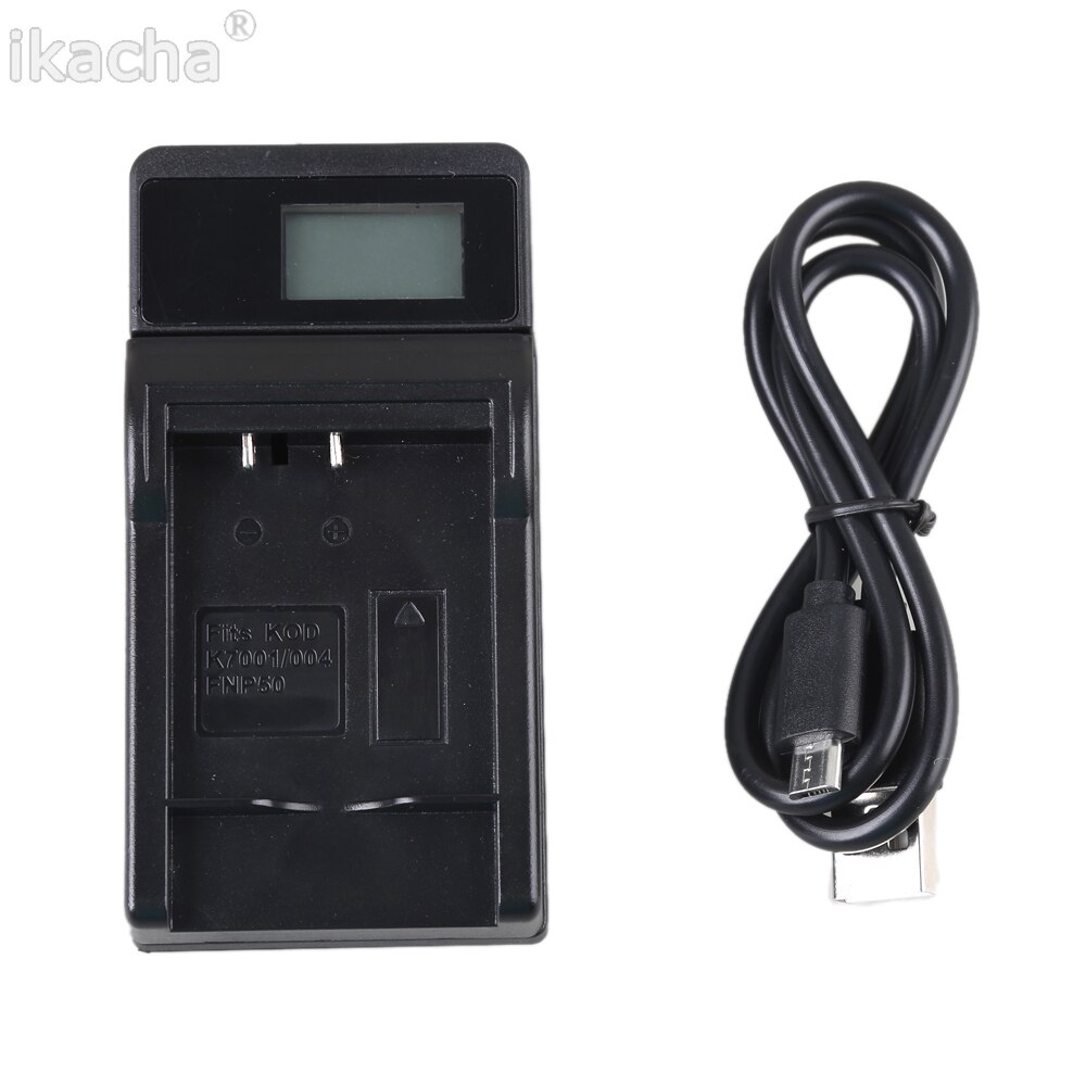 Ikacha EN-EL1 NL EL1 ENEL1 LCD USB Camera Acculader Voor Nikon COOLPIX 8700 5000 Coolpix 5400 5700 4300 4800