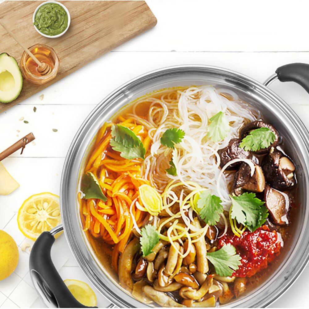 Stainless Steel Saucepan Soup Pot Dairy Saucepan And Noodle Soaking In Household Dormitory Kitchen Milk Pots Kitchen Tool