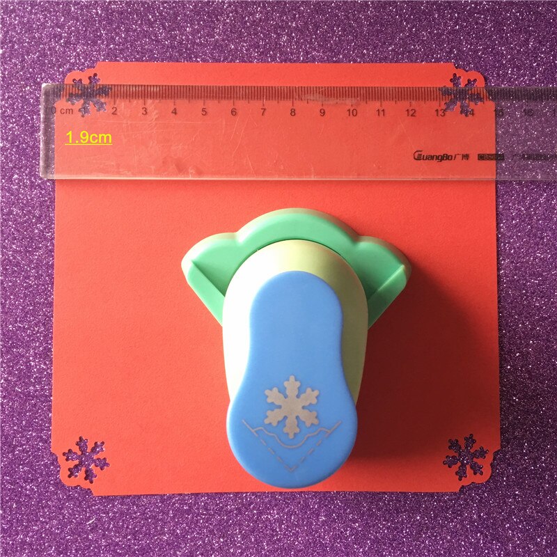 Jul snöflinga hörn punch själv gräns hantverk punch snö hål punch pappersskärare prägling cortador de papel de scrapbook