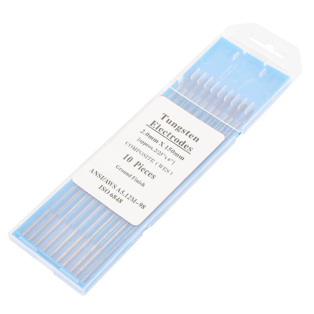 Newstyle Tungsten Electrodes Tig Welding Composite Tungsten Electrodes 2.0 * 150mm (WES Purple) 10-Pack