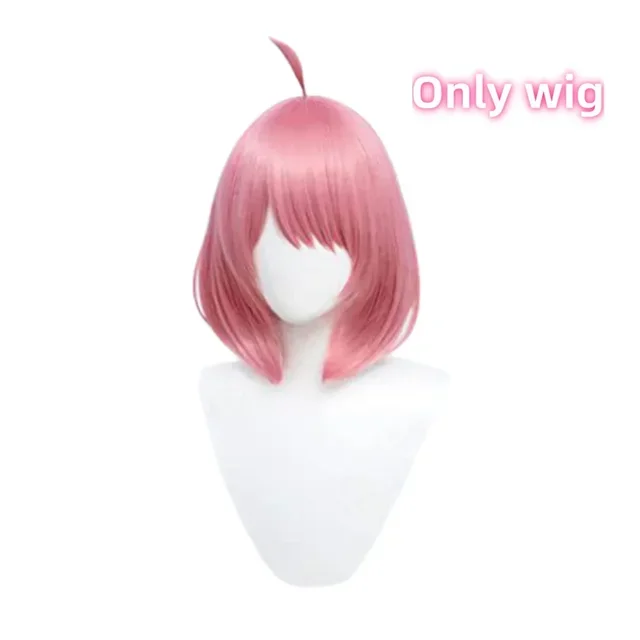 Anya Forger Cosplay Costume Anime Spy Family Toddler Childrens Clothing Anya Cospla Kawaii Black Dress Party Wig Halloween Women: XXS / Beige