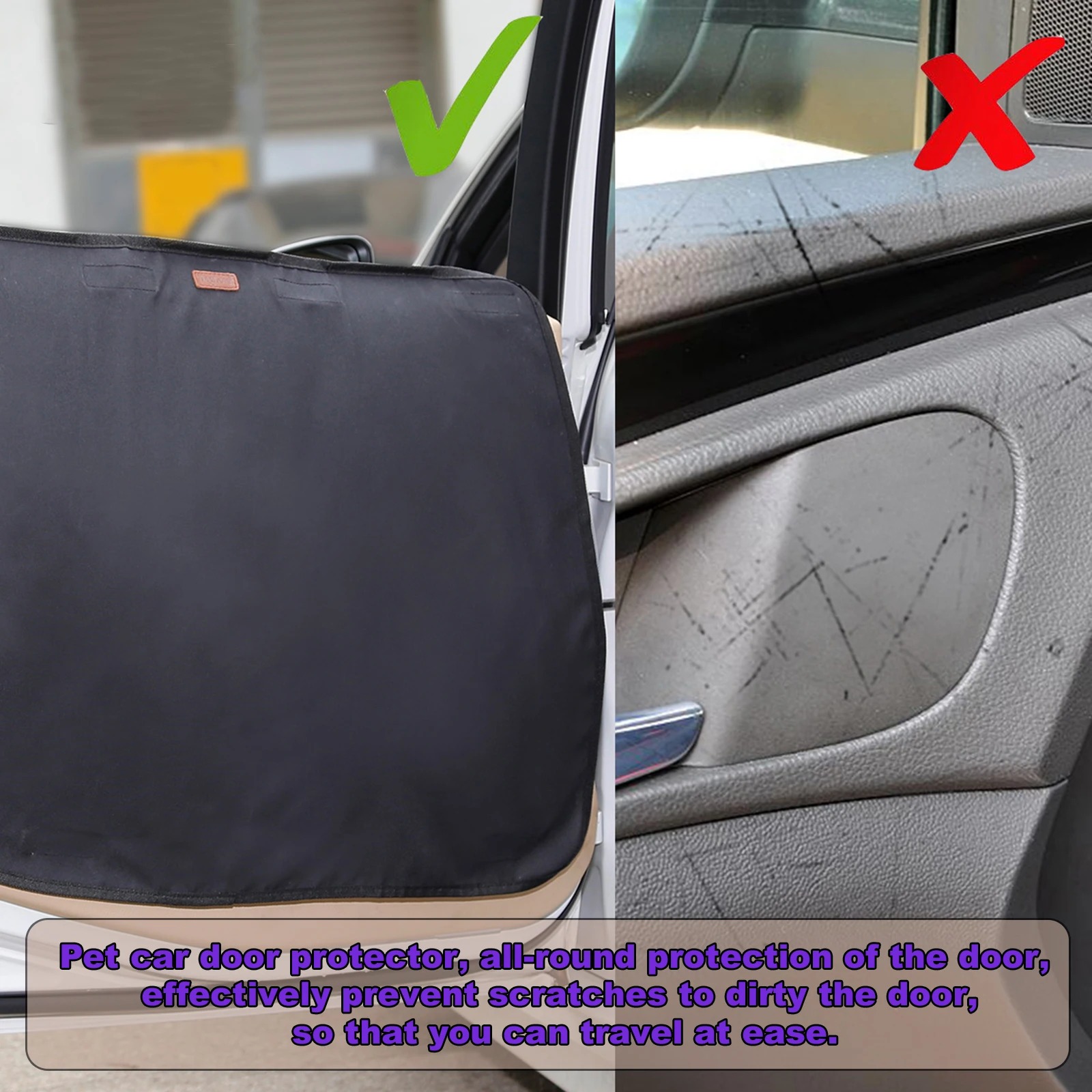 2 TEILE/PAKET Hund Auto Tür Schutz Wasserdichte Haustier Auto Tür Abdeckung Anti Scratch Fahrzeug Tür Schutzfolie für Auto Türen
